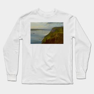 Palisades on the Hudson by George Inness Long Sleeve T-Shirt